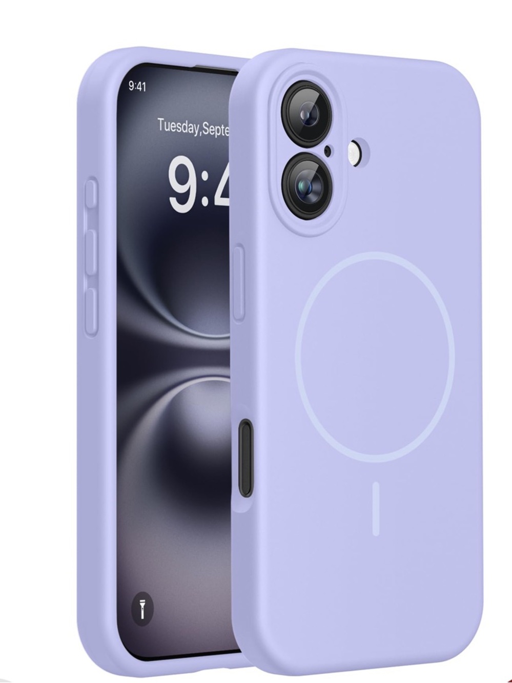 iPhone 16 Protective SILICONE Case - LIGHT PURPLE
